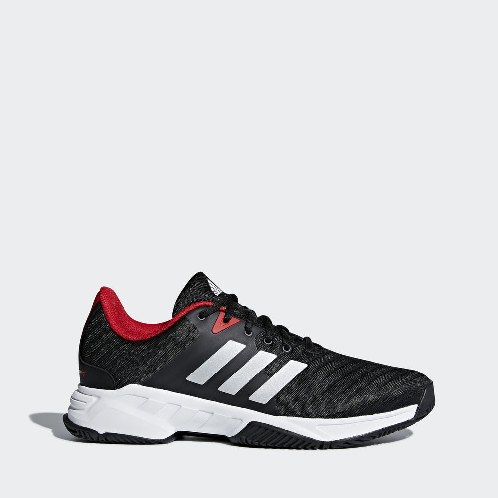 Adidas Barricade Court 3 - παπούτσια τένις ανδρικα - Μαυρα/Ασπρα/Βαθυ Κοκκινα,Μέγεθος: EU 36 – 54 2/